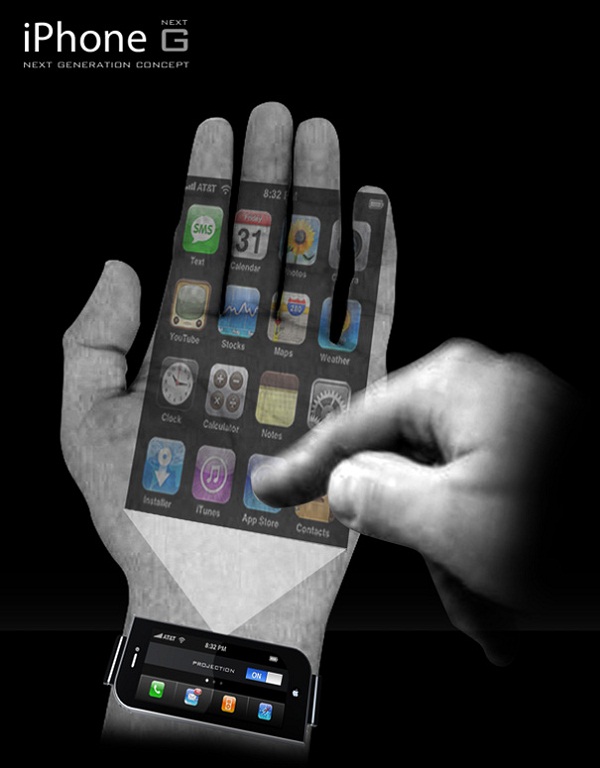 I phone projector palm phone