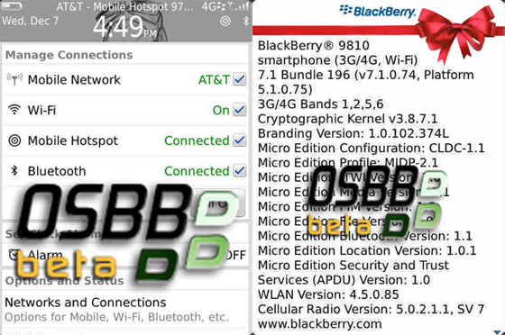 The BlackBerry OS 7.1