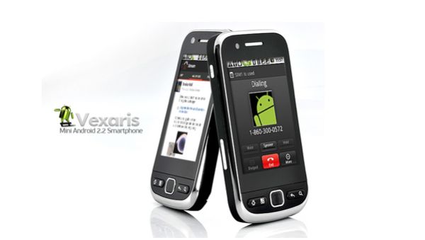 Vexaris, mini Android 2.2 Dual sim smartphone